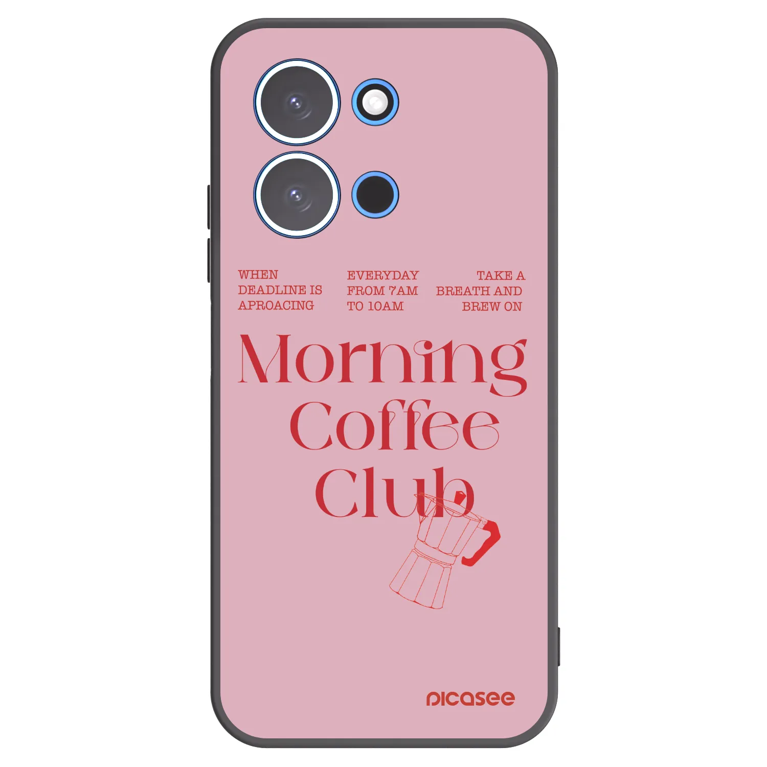 Picasee Μαύρη θήκη σιλικόνης για Xiaomi Redmi 15C 4G - Morning