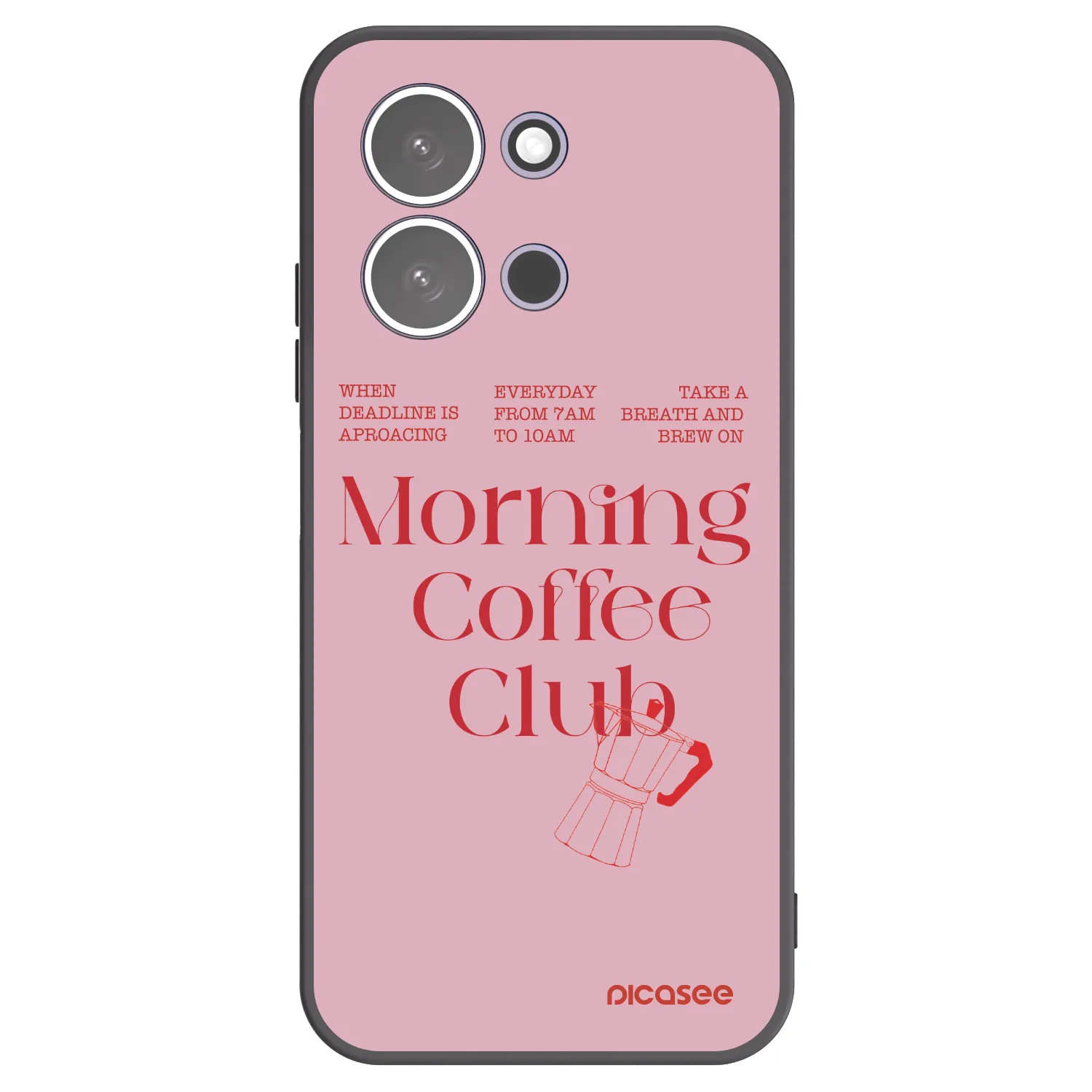 Picasee Μαύρη θήκη σιλικόνης για Xiaomi Redmi 15C 5G - Morning