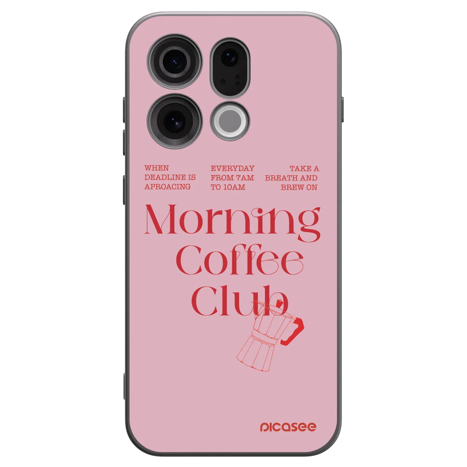 Picasee Μαύρη θήκη σιλικόνης για OPPO Find X9 - Morning