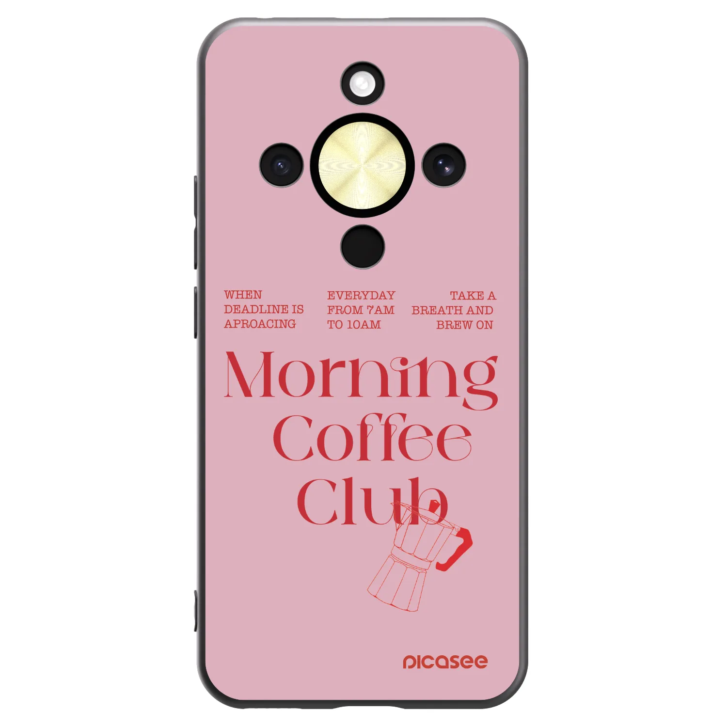 Picasee Μαύρη θήκη σιλικόνης για Honor Magic8 Lite 5G - Morning