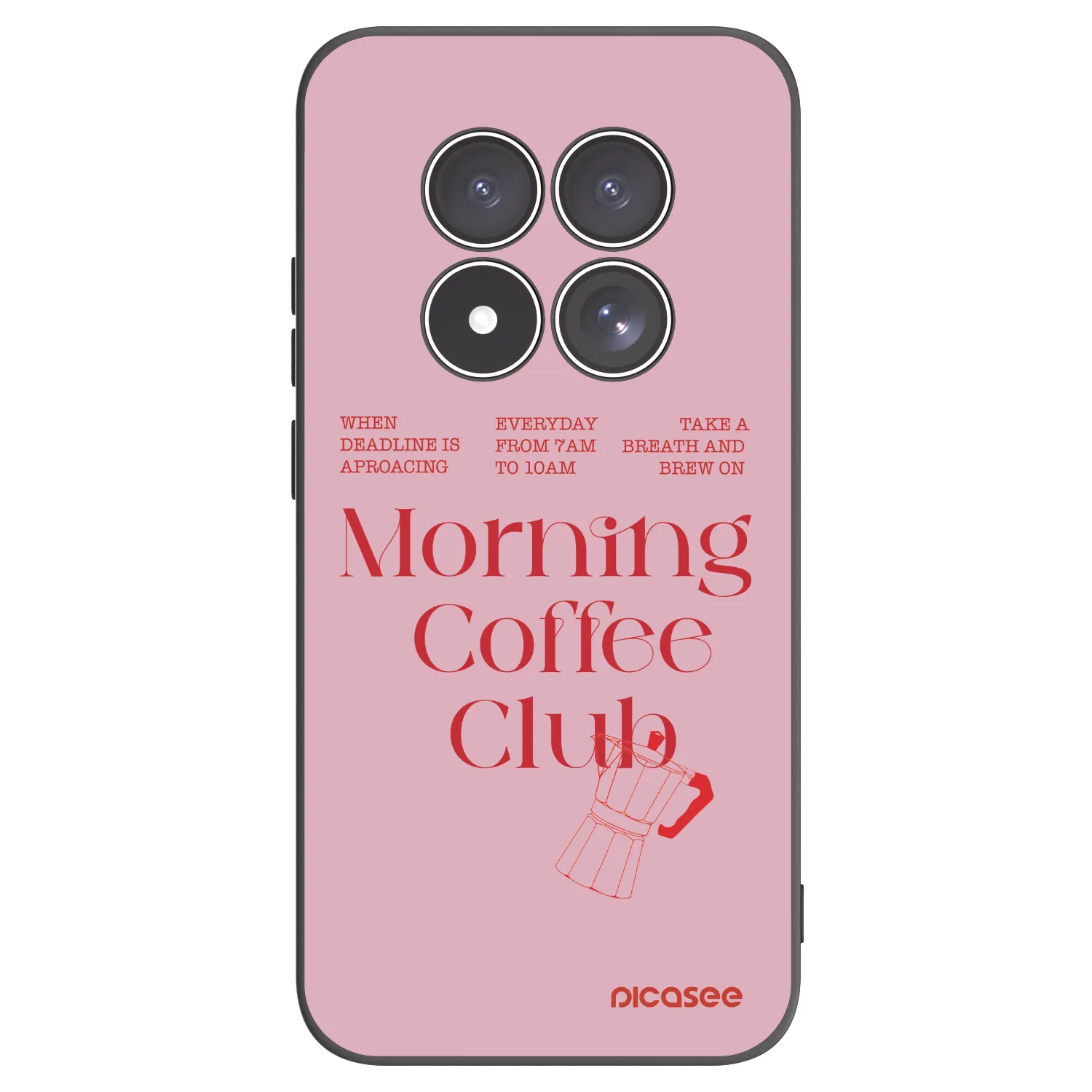 Picasee Μαύρη θήκη σιλικόνης για Xiaomi Redmi Note 15 Pro 5G - Morning