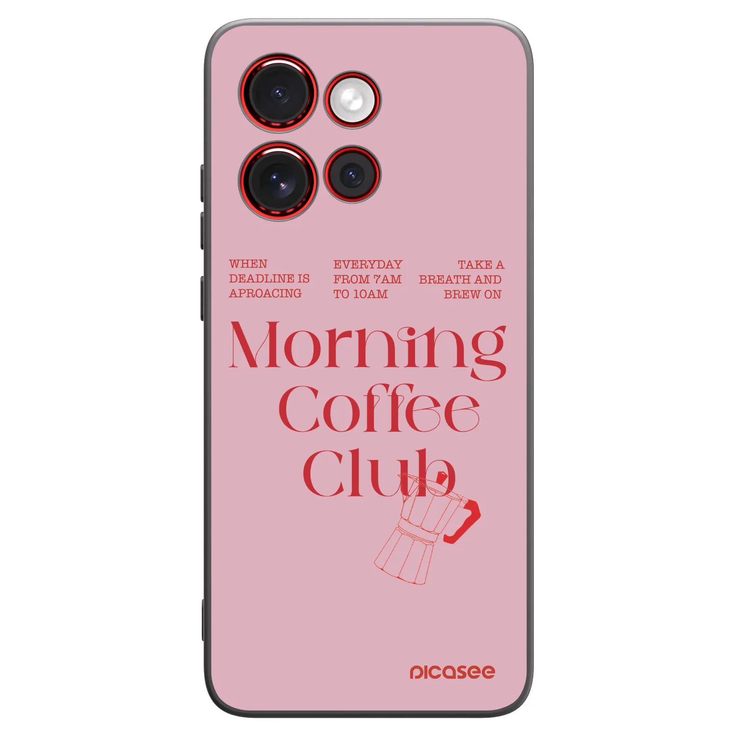 Picasee Μαύρη θήκη σιλικόνης για Motorola Edge 60 Neo 5G - Morning