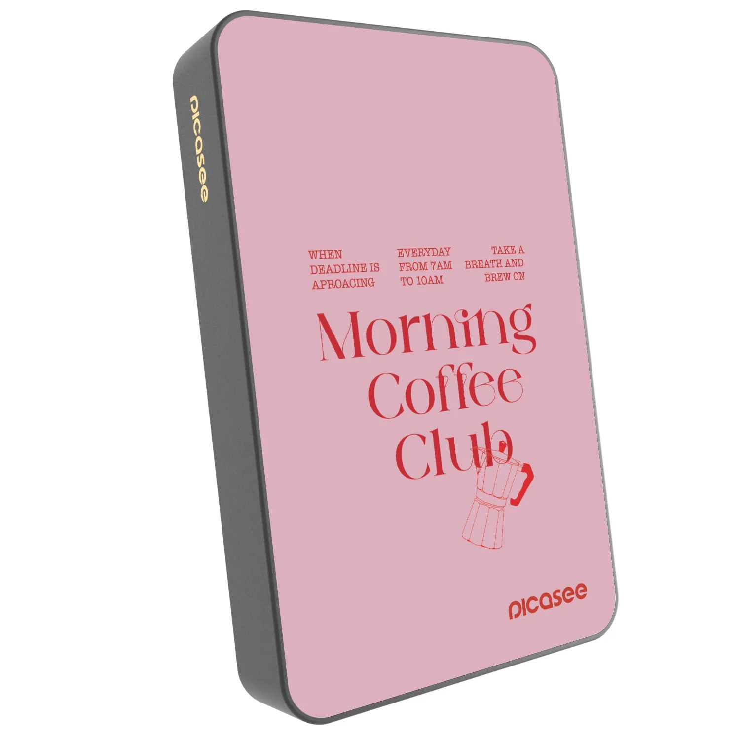 Picasee Powerbank με MagSafe 10 000 mAh Γκρί - Morning