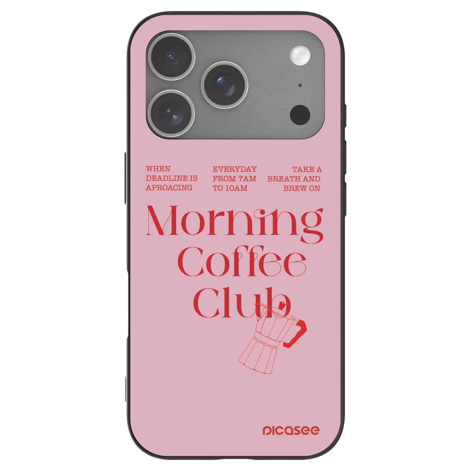 Picasee Μαύρη θήκη σιλικόνης για Apple iPhone 18 Pro - Morning