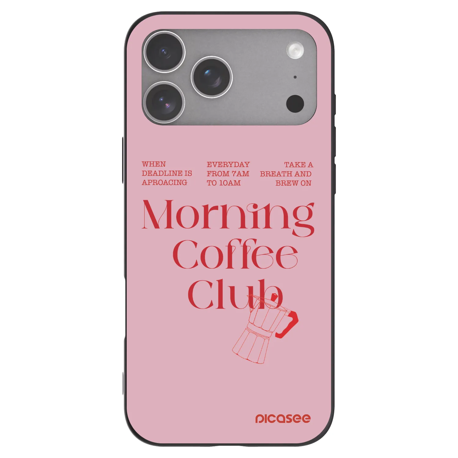 Picasee Μαύρη θήκη σιλικόνης για Apple iPhone 18 Pro Max - Morning