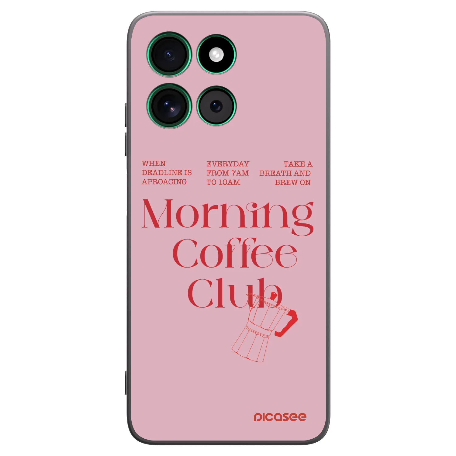 Picasee Μαύρη θήκη σιλικόνης για Motorola Moto G57 Power - Morning