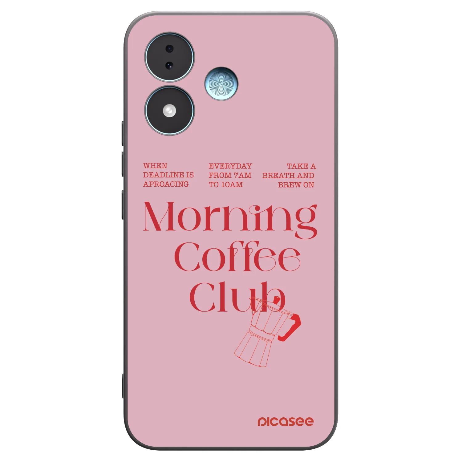 Picasee Μαύρη θήκη σιλικόνης για Xiaomi Redmi Note 17 5G - Morning