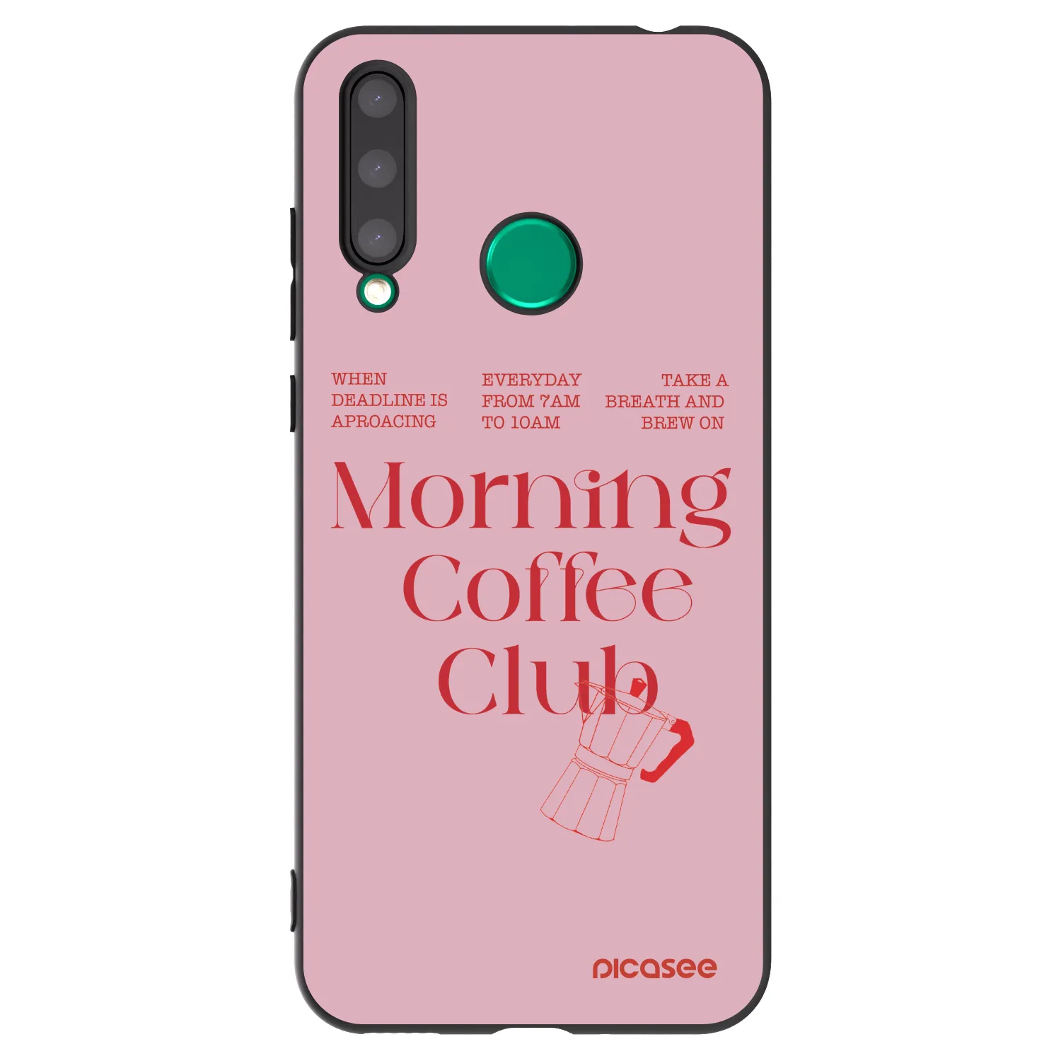 Picasee Μαύρη θήκη σιλικόνης για Honor 20 Lite - Morning