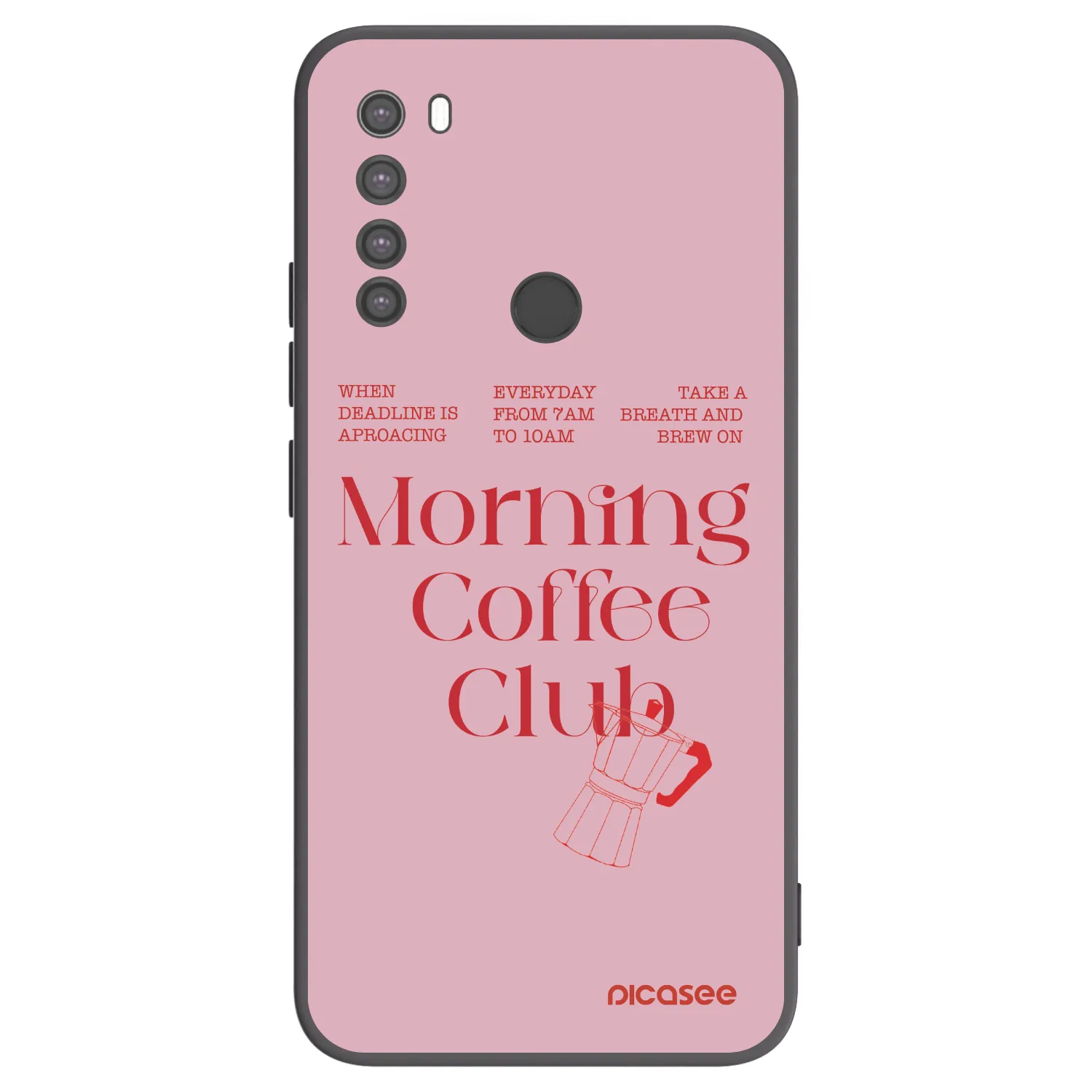 Picasee Μαύρη θήκη σιλικόνης για Xiaomi Redmi Note 8 - Morning