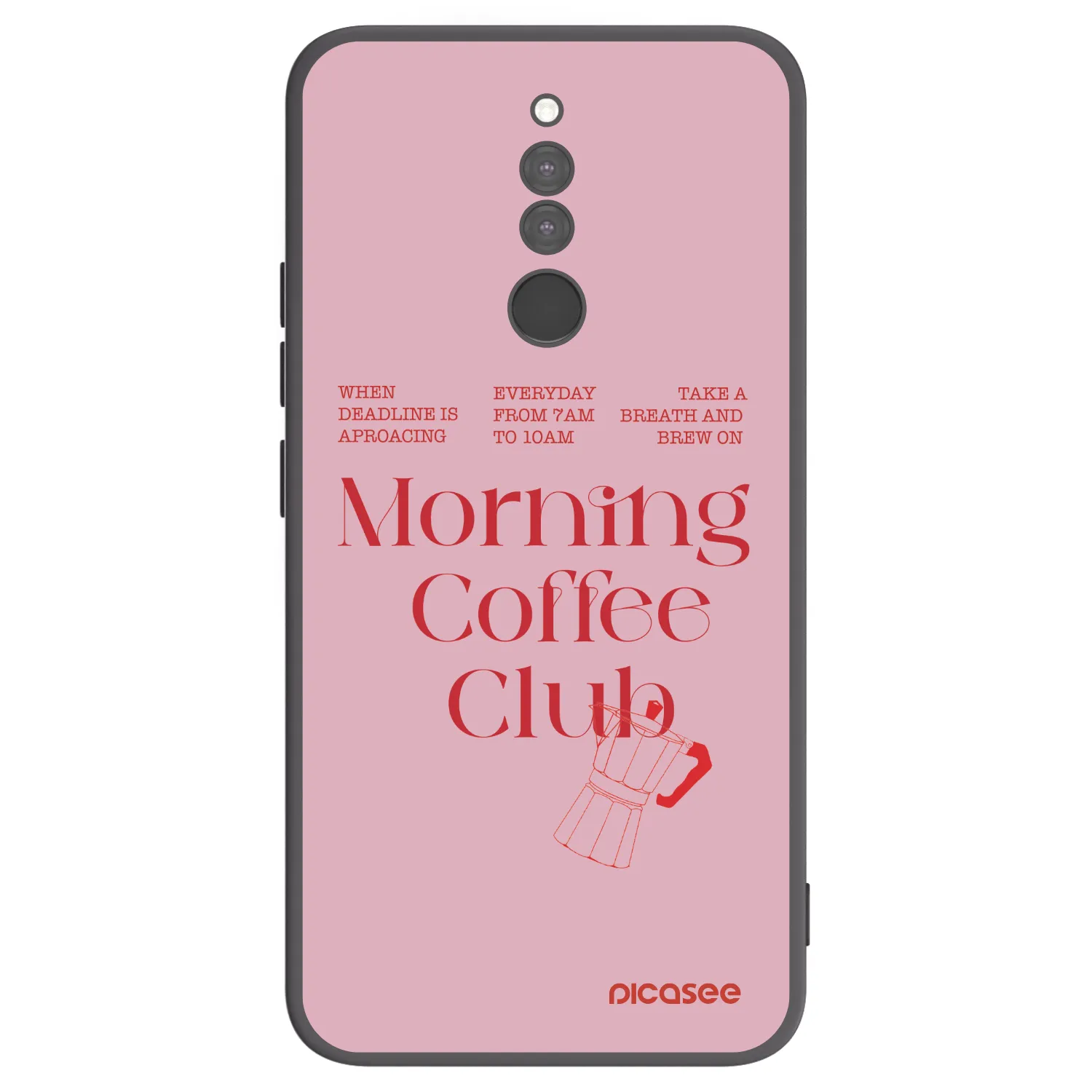 Picasee Μαύρη θήκη σιλικόνης για Xiaomi Redmi 8 - Morning