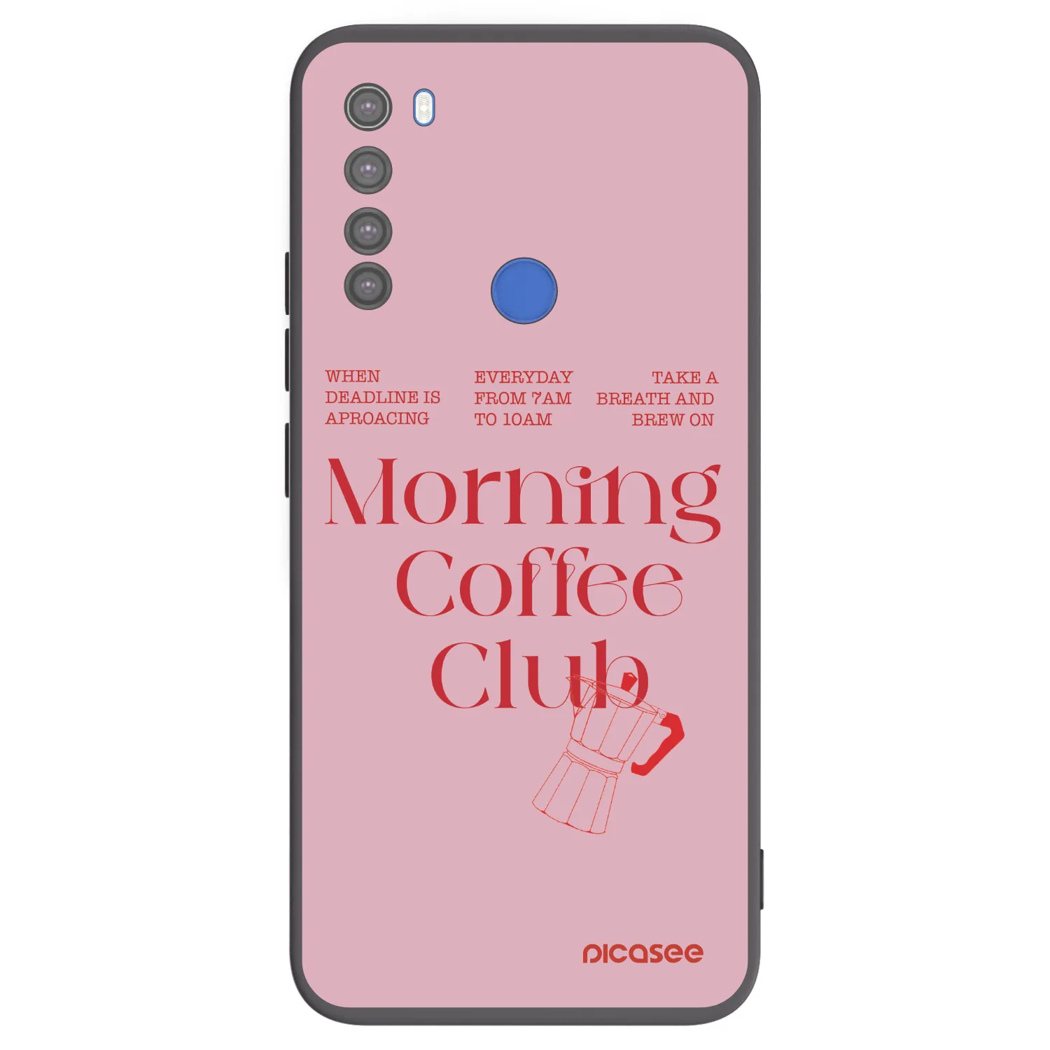 Picasee Μαύρη θήκη σιλικόνης για Xiaomi Redmi Note 8T - Morning