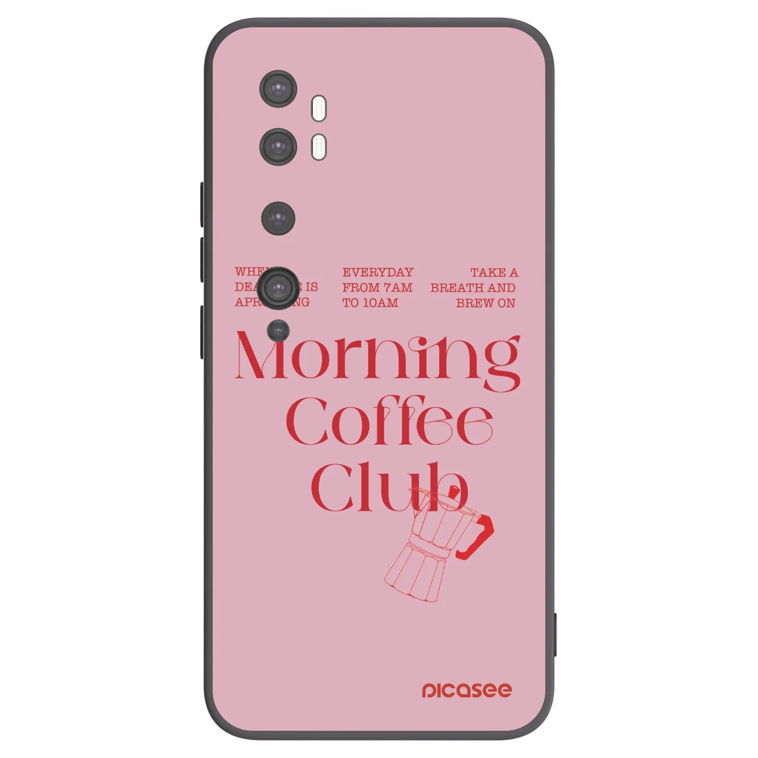 Picasee Μαύρη θήκη σιλικόνης για Xiaomi Mi Note 10 (Pro) - Morning