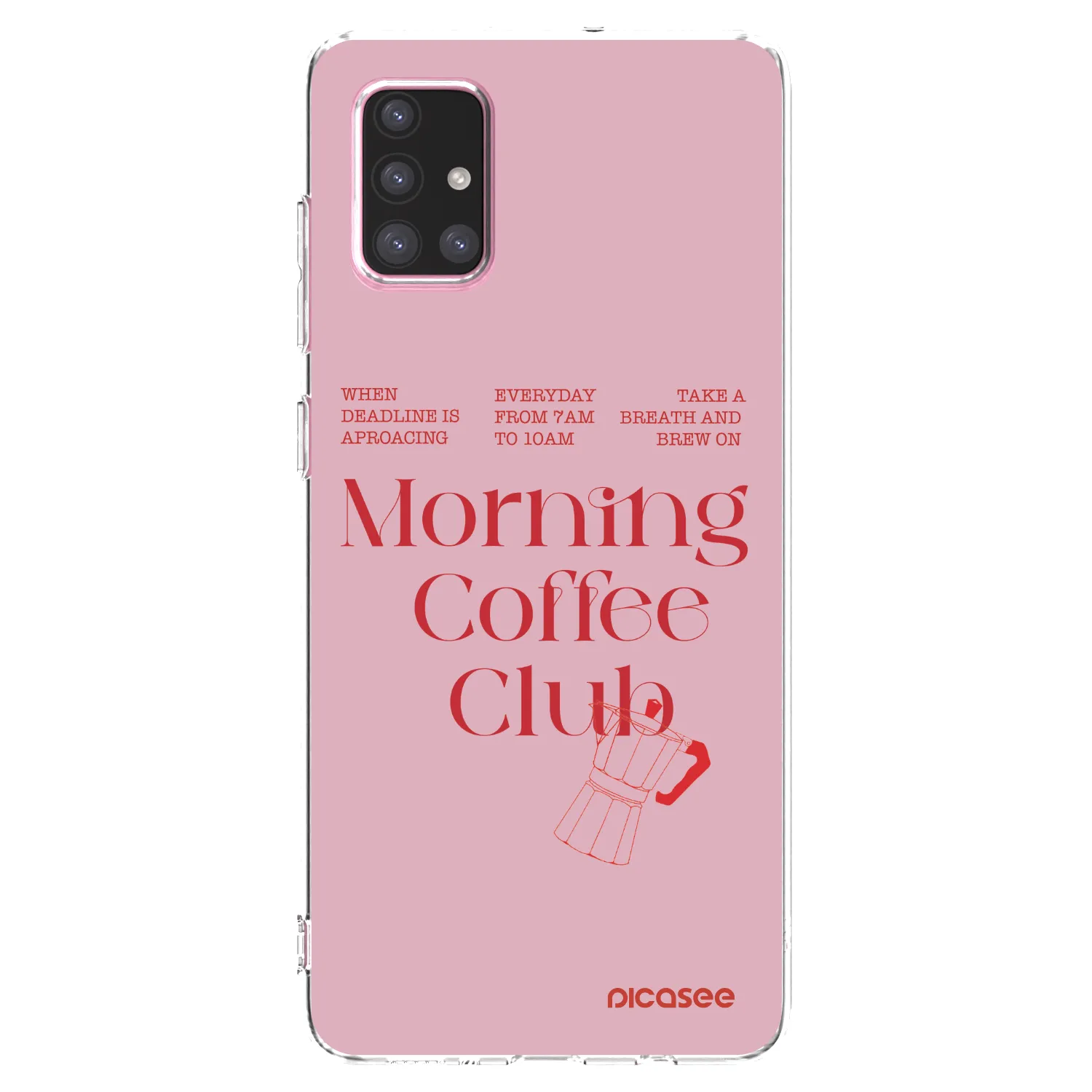 Picasee διαφανής θήκη σιλικόνης Samsung Galaxy A71 A715F - Morning