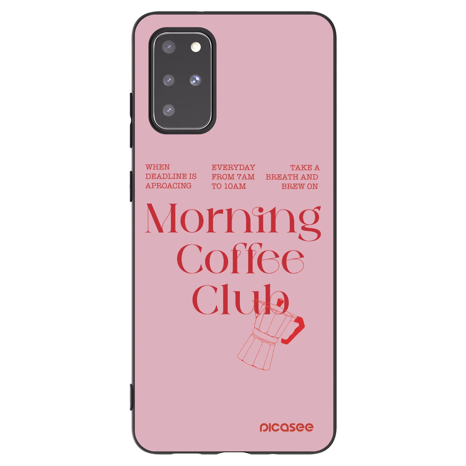 Picasee Μαύρη θήκη σιλικόνης για Samsung Galaxy S20+ G985F - Morning