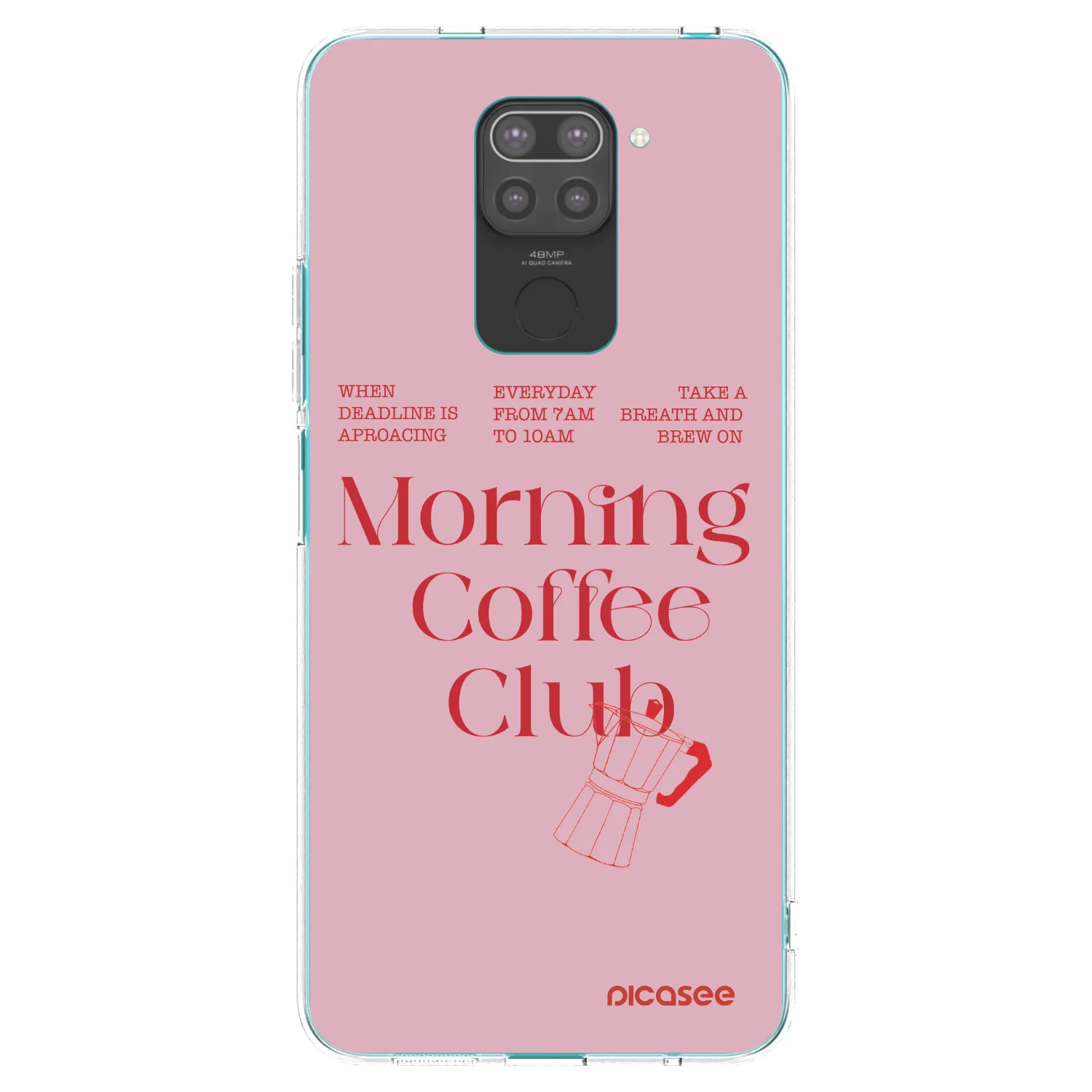 Picasee Μαύρη θήκη σιλικόνης για Xiaomi Redmi Note 9 - Morning