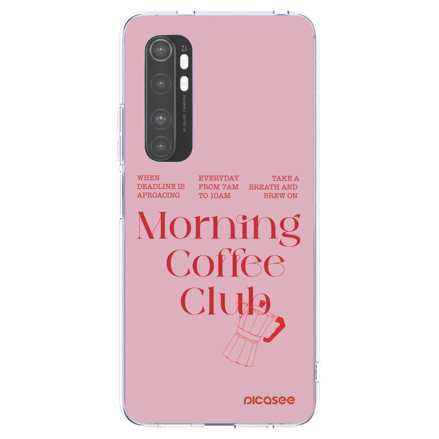 Picasee διαφανής θήκη σιλικόνης Xiaomi Mi Note 10 Lite - Morning