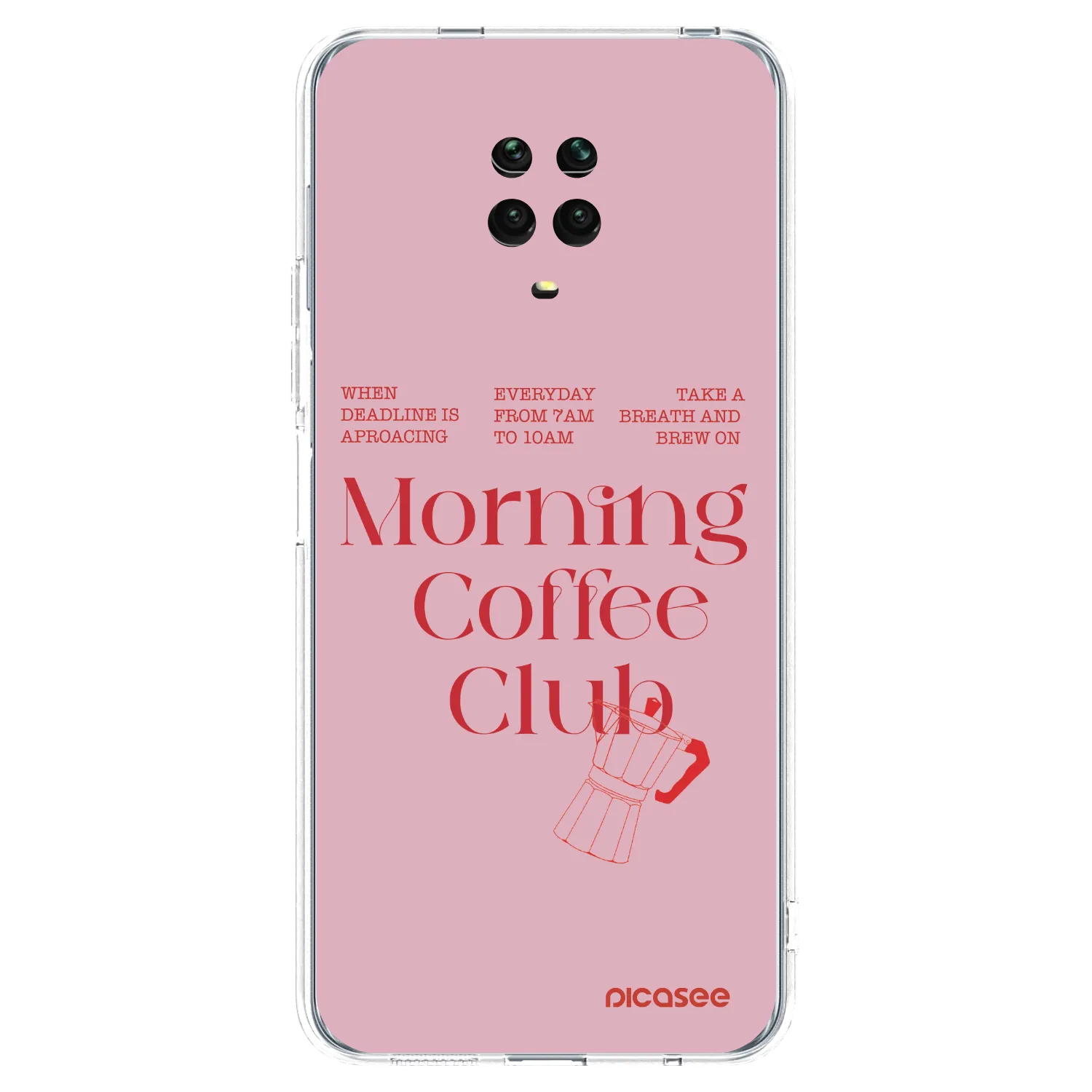 Picasee διαφανής θήκη σιλικόνης Xiaomi Redmi Note 9S - Morning