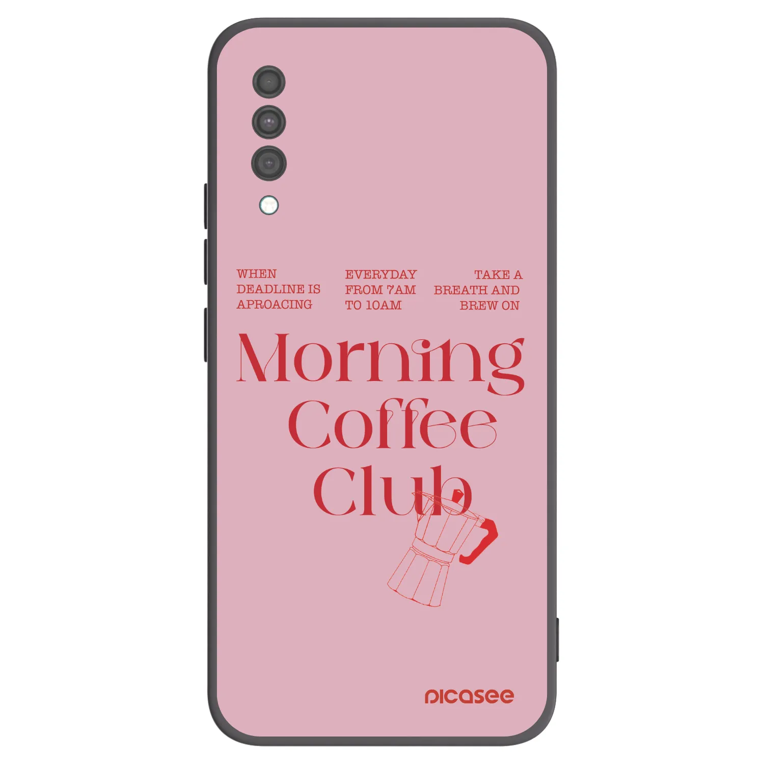 Picasee Μαύρη θήκη σιλικόνης για Samsung Galaxy A30s A307F - Morning