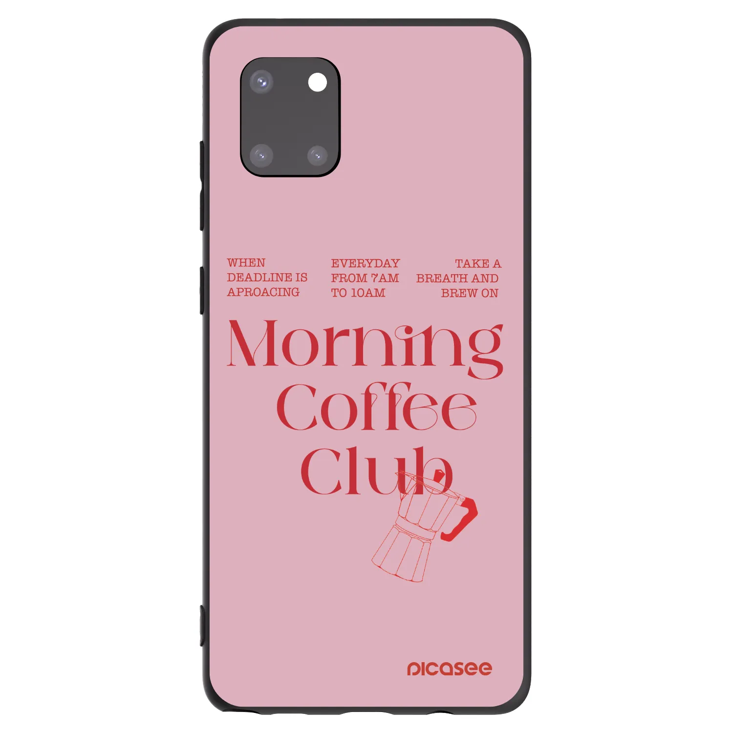 Picasee Μαύρη θήκη σιλικόνης για Samsung Galaxy Note 10 Lite N770F - Morning