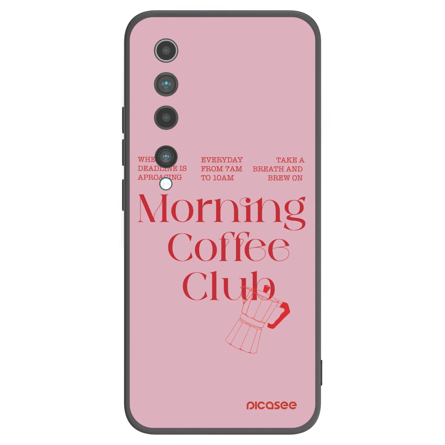 Picasee Μαύρη θήκη σιλικόνης για Xiaomi Mi 10 - Morning