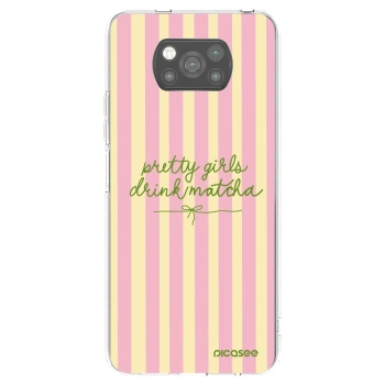 Picasee Μαύρη θήκη σιλικόνης για Xiaomi Poco X3 - Pretty matcha