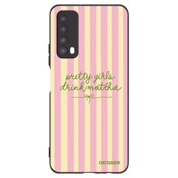 Picasee Μαύρη θήκη σιλικόνης για Huawei P Smart 2021 - Pretty matcha