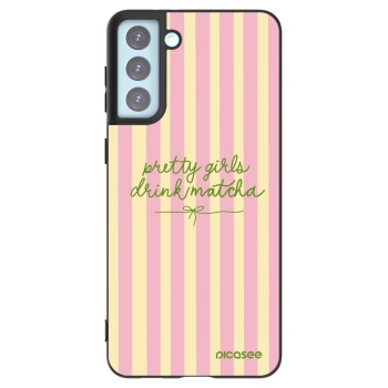 Picasee Μαύρη θήκη σιλικόνης για Samsung Galaxy S21+ 5G G996F - Pretty matcha