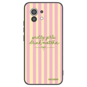 Picasee Μαύρη θήκη σιλικόνης για Xiaomi Mi 11 - Pretty matcha