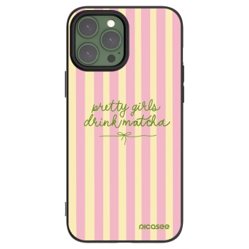 Picasee Μαύρη θήκη σιλικόνης για Apple iPhone 13 Pro Max - Pretty matcha