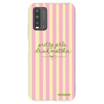 Picasee Μαύρη θήκη σιλικόνης για Xiaomi Redmi 9T - Pretty matcha