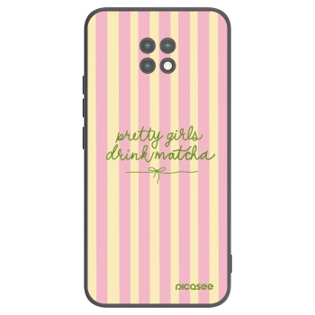 Picasee Μαύρη θήκη σιλικόνης για Xiaomi Redmi Note 9T - Pretty matcha