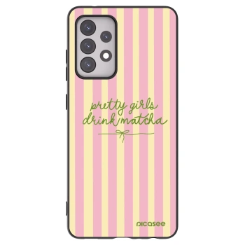 Picasee Μαύρη θήκη σιλικόνης για Samsung Galaxy A52s 5G A528B - Pretty matcha
