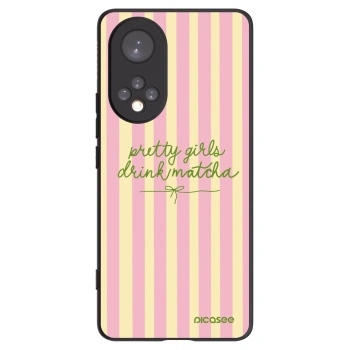 Picasee Μαύρη θήκη σιλικόνης για Honor 50 5G - Pretty matcha