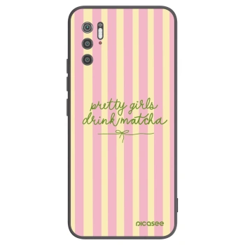 Picasee Μαύρη θήκη σιλικόνης για Xiaomi Poco M3 Pro 5G - Pretty matcha