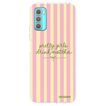 Picasee διαφανής θήκη σιλικόνης Motorola Moto G60 - Pretty matcha