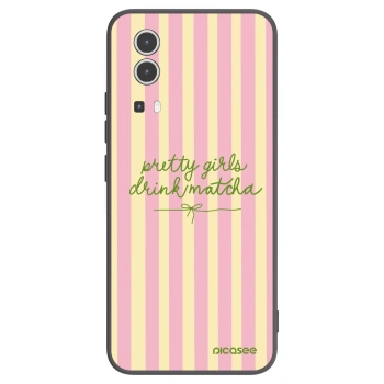 Picasee Μαύρη θήκη σιλικόνης για Vivo Y72 5G - Pretty matcha