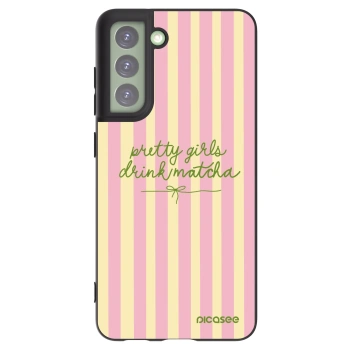 Picasee Μαύρη θήκη σιλικόνης για Samsung Galaxy S21 FE 5G - Pretty matcha