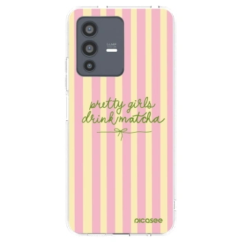 Picasee διαφανής θήκη σιλικόνης Vivo V23 5G - Pretty matcha