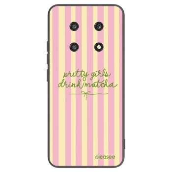 Picasee Μαύρη θήκη σιλικόνης για Honor Magic4 Lite 5G - Pretty matcha
