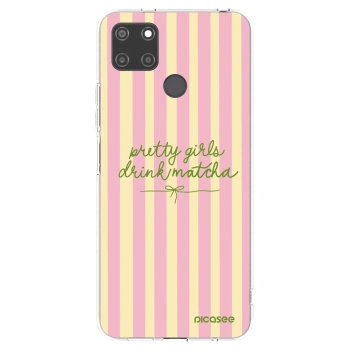 Picasee διαφανής θήκη σιλικόνης Realme C21Y - Pretty matcha