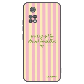 Picasee Μαύρη θήκη σιλικόνης για Xiaomi Poco M4 Pro - Pretty matcha