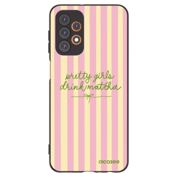 Picasee Μαύρη θήκη σιλικόνης για Samsung Galaxy A23 A235F 4G - Pretty matcha