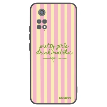 Picasee Μαύρη θήκη σιλικόνης για Xiaomi Redmi Note 11S 5G - Pretty matcha