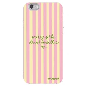 Picasee διαφανής θήκη σιλικόνης Apple iPhone 6/6S - Pretty matcha