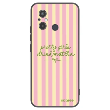 Picasee Μαύρη θήκη σιλικόνης για Xiaomi Redmi 12C - Pretty matcha