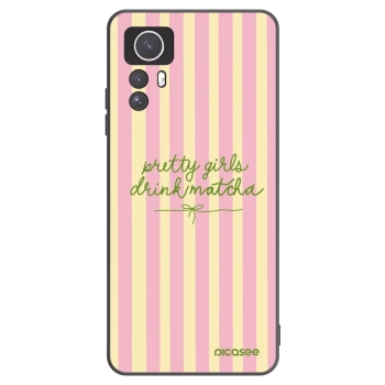 Picasee Μαύρη θήκη σιλικόνης για Xiaomi Redmi Note 12S - Pretty matcha