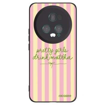 Picasee Μαύρη θήκη σιλικόνης για Honor Magic5 Pro - Pretty matcha