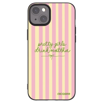 Picasee Μαύρη θήκη σιλικόνης για Apple iPhone 15 Plus - Pretty matcha