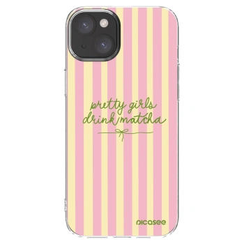 Picasee διαφανής θήκη σιλικόνης Apple iPhone 15 Plus - Pretty matcha