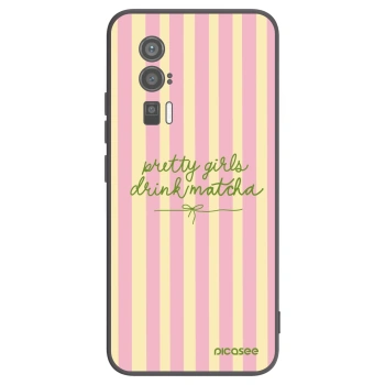 Picasee Μαύρη θήκη σιλικόνης για Xiaomi Poco F5 Pro 5G - Pretty matcha